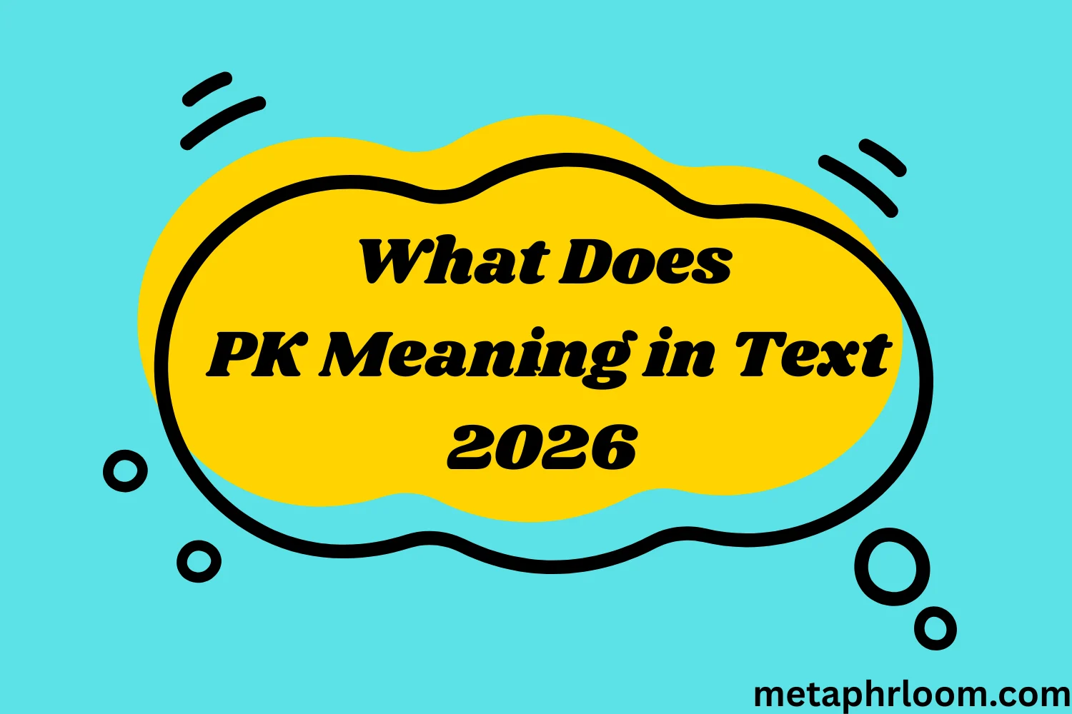 What Does PK Meaning in Text