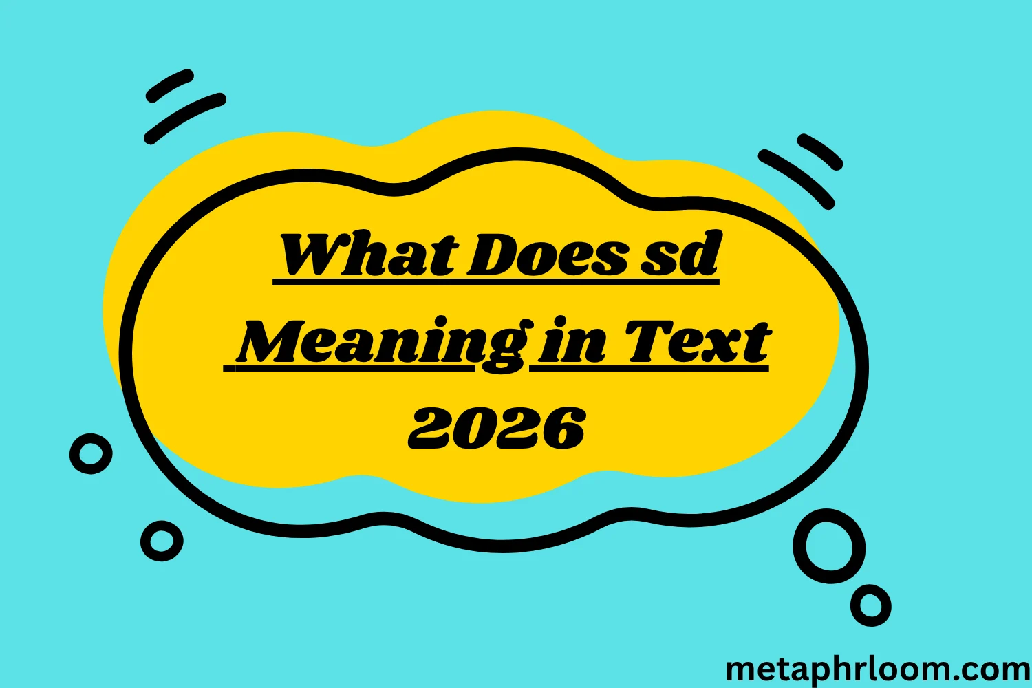 What Does sd Meaning in Text