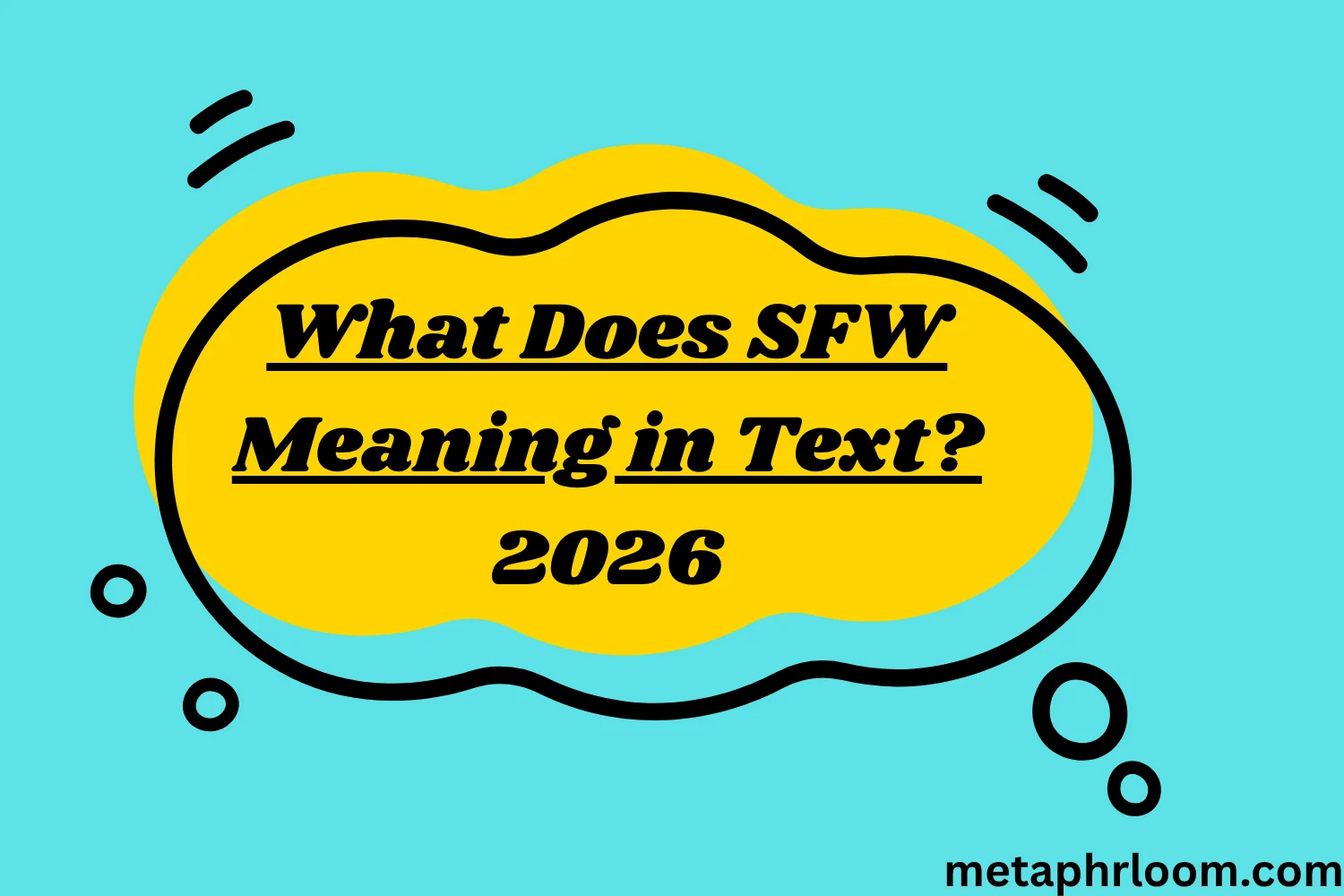 What Does SFW Meaning in Text