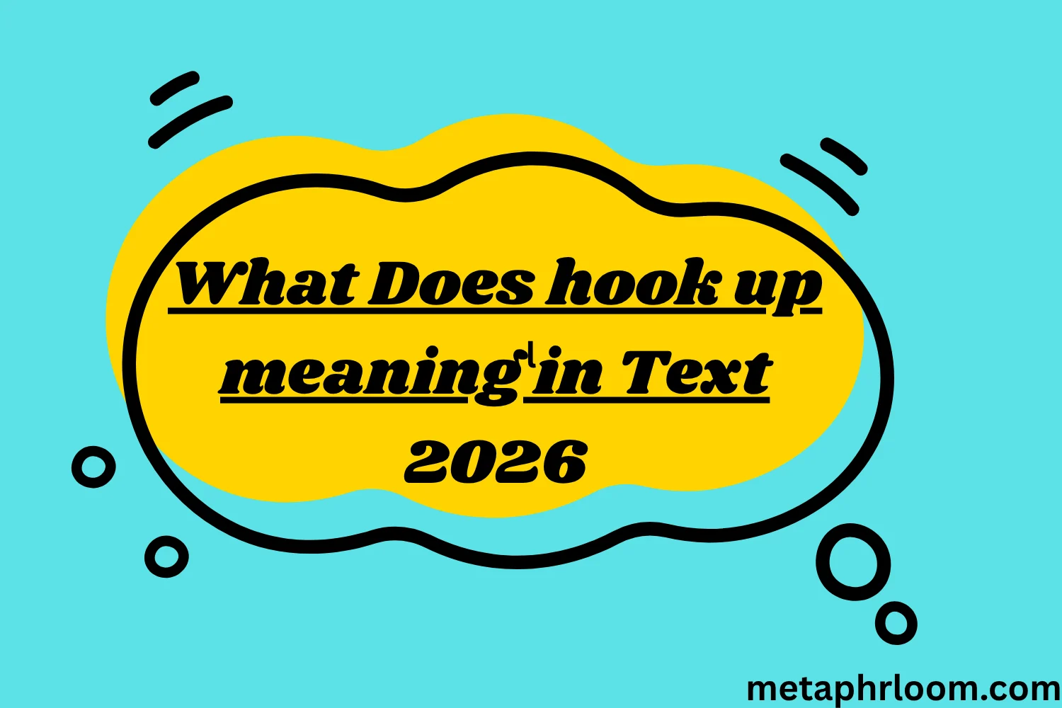 What Does hook up meaning in Text