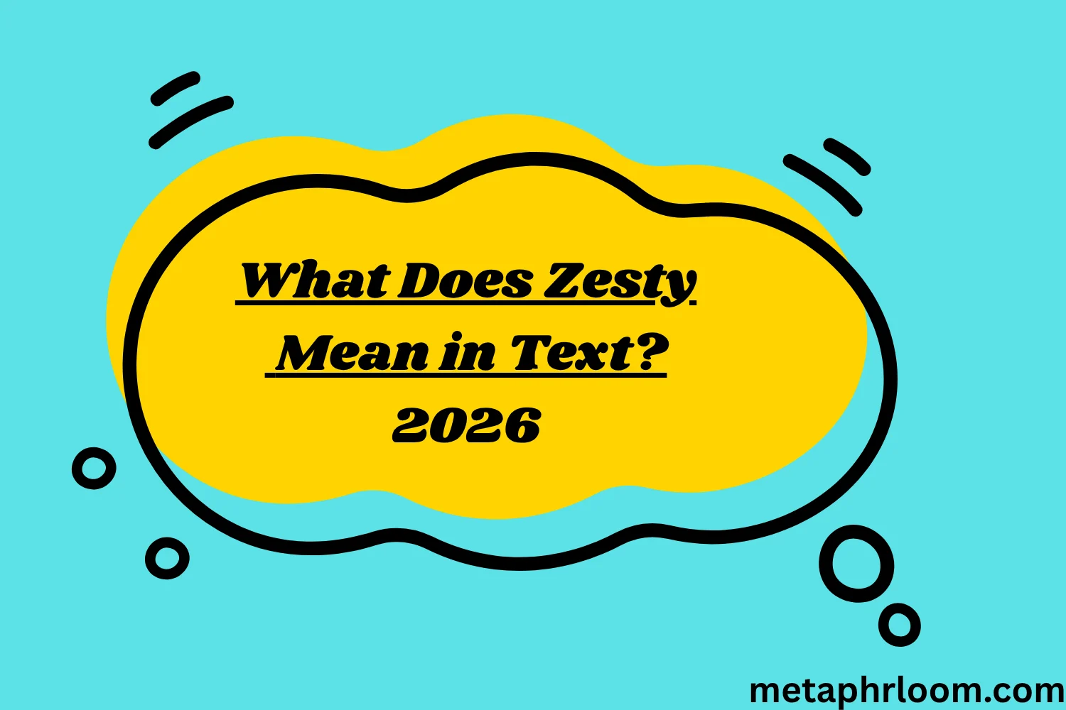 What Does Zesty Mean in Text?