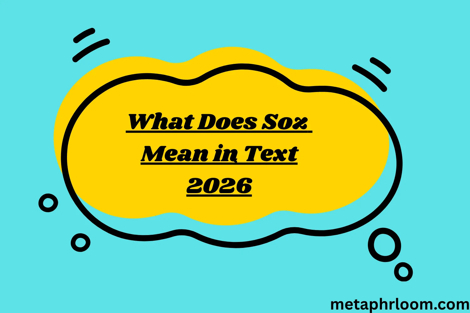 What Does Soz Mean in Text