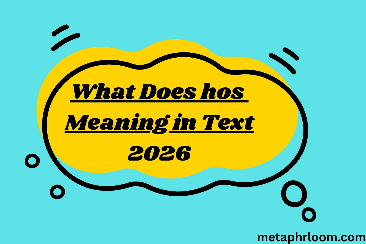 What Does hos Meaning in Text